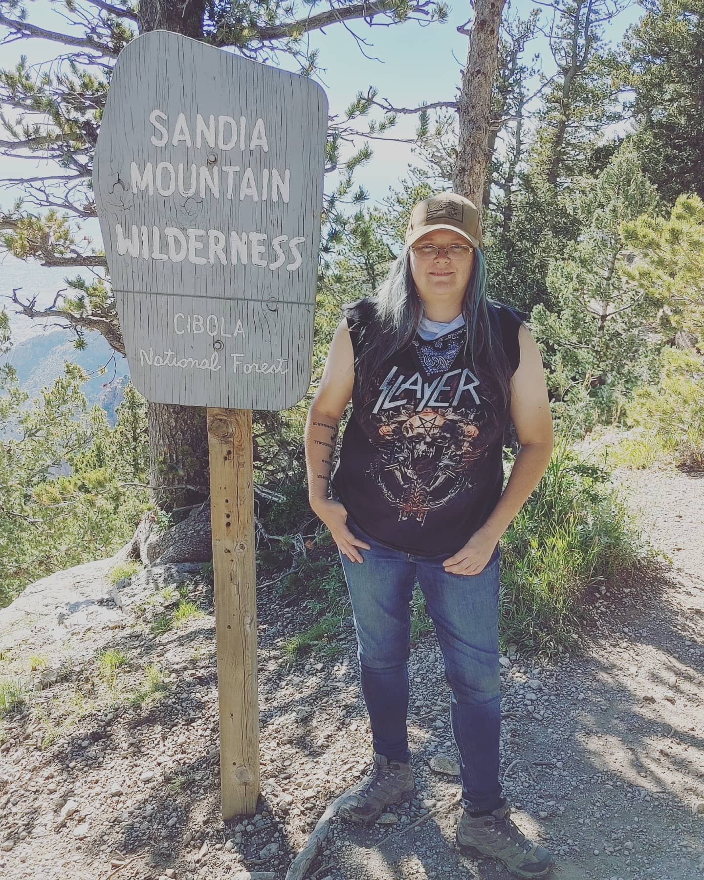 Rae Chipera at Sandia Mountain Wilderness in New Mexico